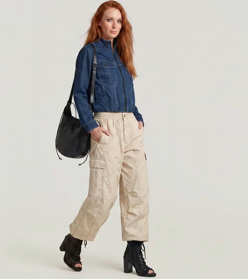 G-Star RAW Rib Trucker Jack Midden blauw Dames - Foto 3