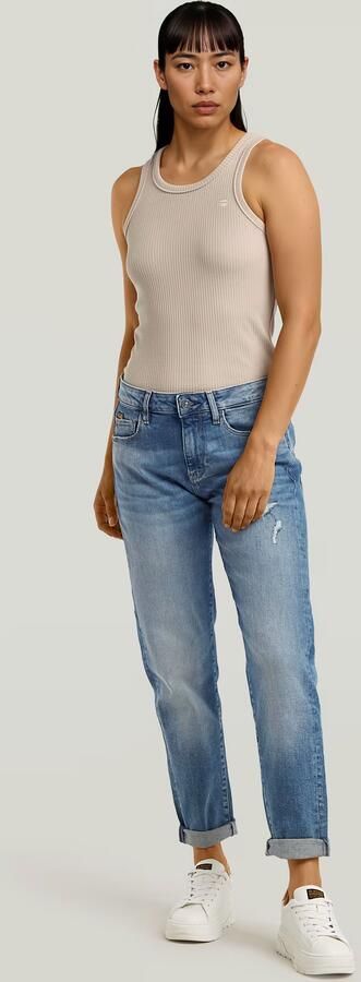 G-Star RAW Ribbed Tanktop Beige Dames - Foto 7