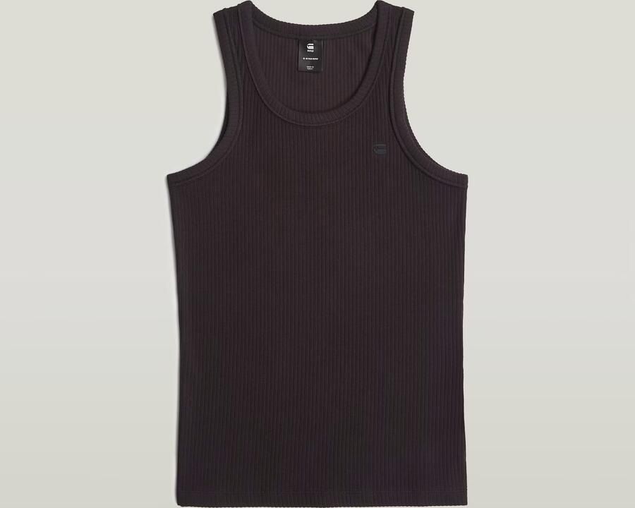 G-Star RAW Ribbed Tanktop Zwart Dames - Foto 2