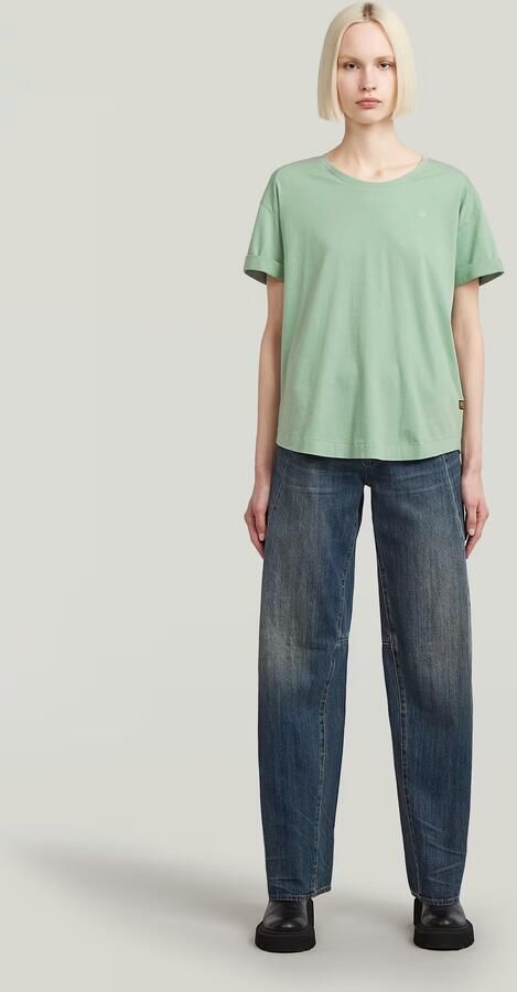 G-Star RAW Rolled Up Boyfriend T-Shirt Groen Dames - Foto 6