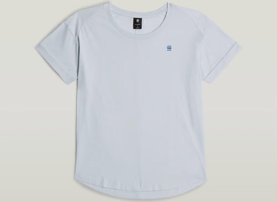 G-Star RAW Rolled Up Sleeve Boyfriend Top Lichtblauw Dames - Foto 6