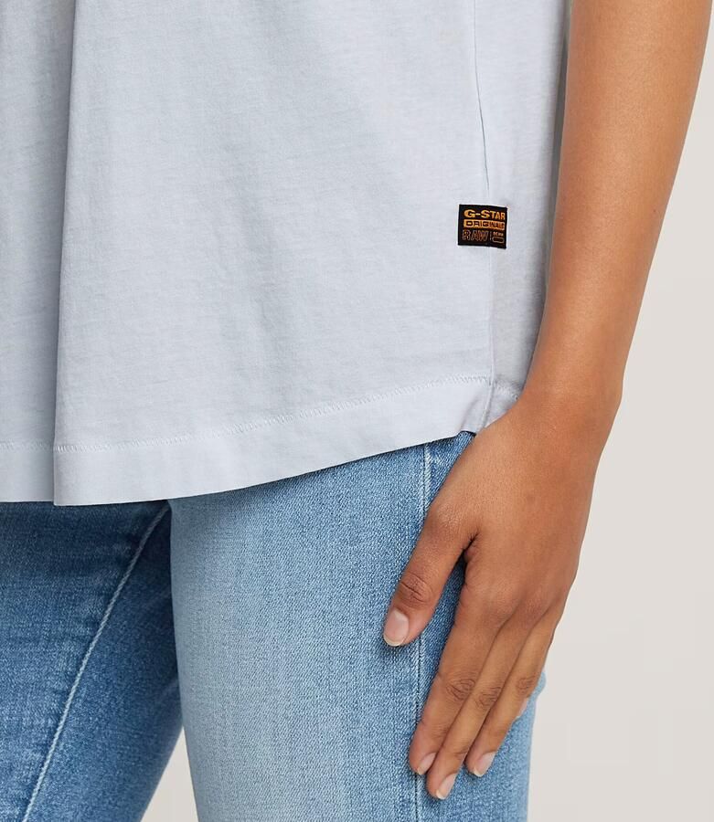 G-Star RAW Rolled Up Sleeve Boyfriend Top Lichtblauw Dames - Foto 5