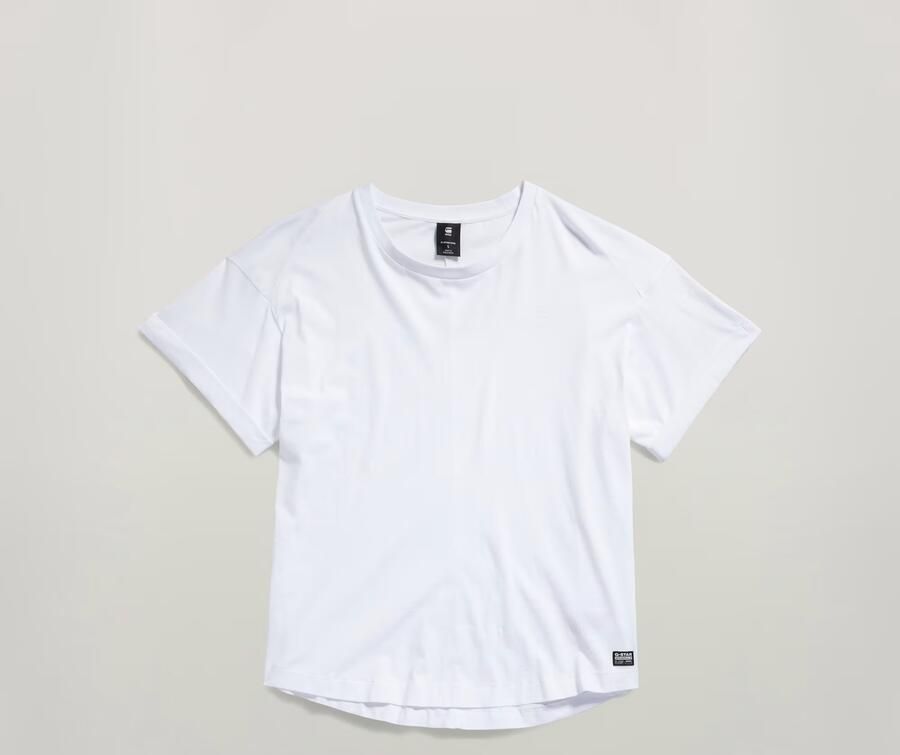 G-Star RAW Rolled Up Sleeve Boyfriend Top Wit Dames - Foto 5