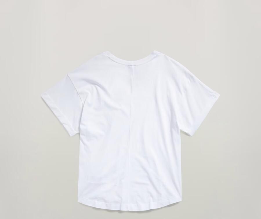 G-Star RAW Rolled Up Sleeve Boyfriend Top Wit Dames - Foto 6