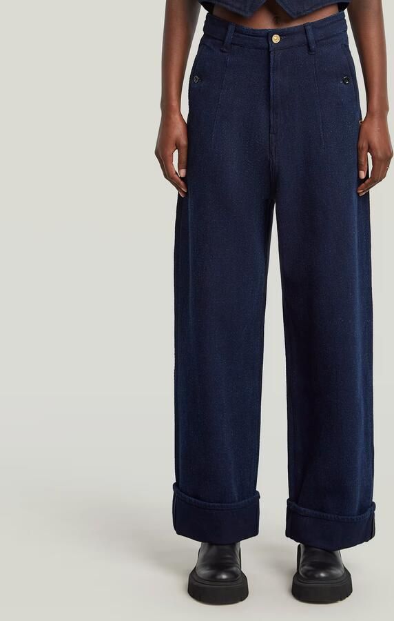 G-Star RAW Roos High Loose Jeans Donkerblauw Dames - Foto 6