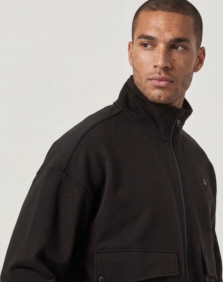 G-Star RAW Rovic Full Zip Loose Sweater Zwart Heren - Foto 3