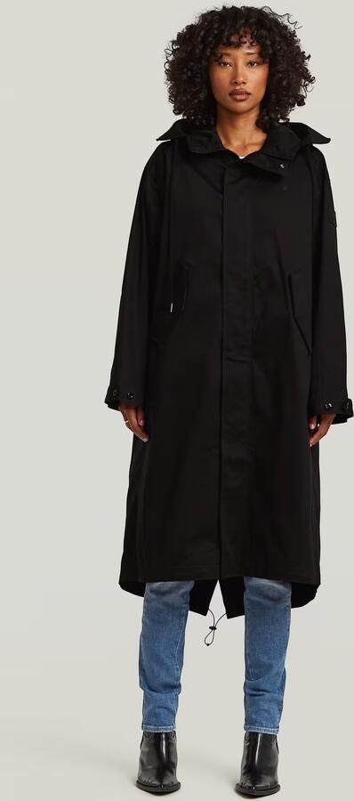 G-Star RAW Rovic Hooded Loose Parka Zwart Dames - Foto 7