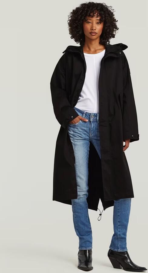 G-Star RAW Rovic Hooded Loose Parka Zwart Dames - Foto 4