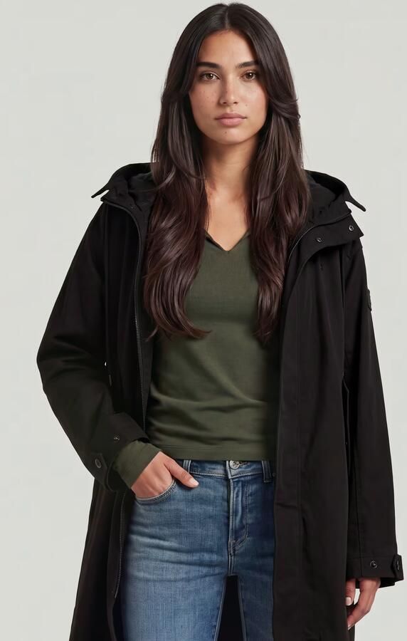 G-Star RAW Rovic Hooded Loose Parka Zwart Dames - Foto 5