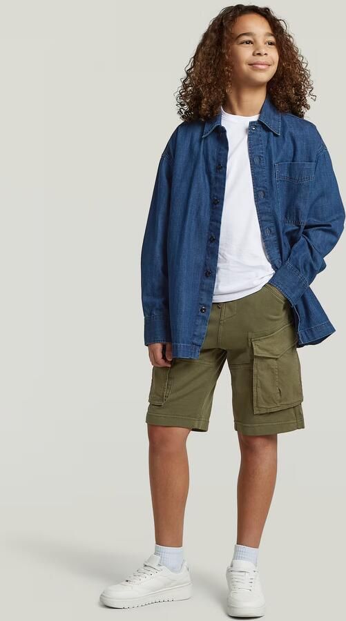 G-Star RAW Rovic PM Short voor jongens Groen jongens - Foto 5