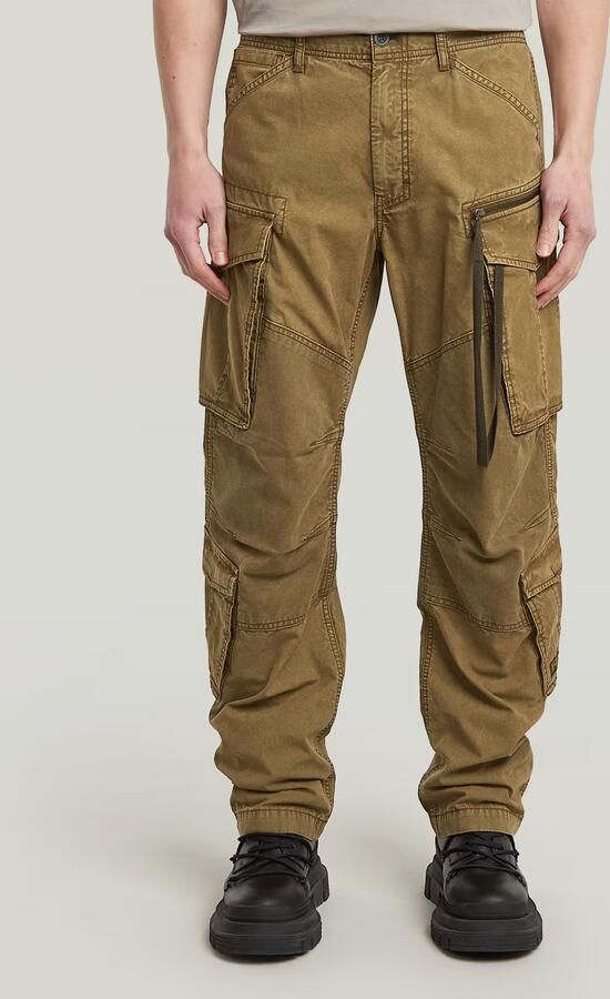 G-Star Raw Cargobroek D25219 D388 ROVIC ZIP 3D LOOSE-H526 OVERDYE DESERT PALM GD