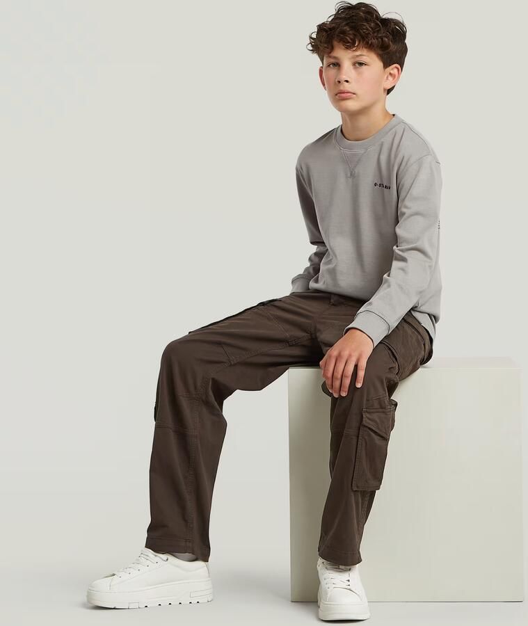 G-Star RAW Rovic Zip 3D Loose Cargobroek voor jongens Bruin jongens - Foto 2