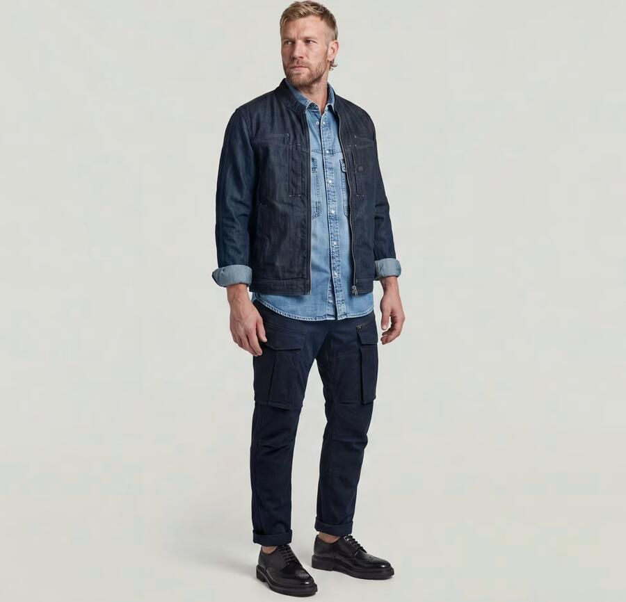 G-Star RAW Rovic Zip 3D Regular Tapered Broek Donkerblauw Heren - Foto 12