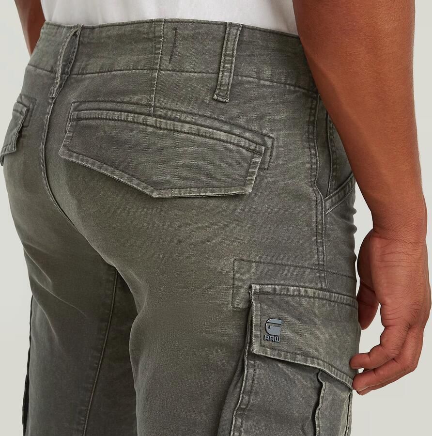 G-Star Raw Regular fit broek met cargozakken model 'Rovic zip 3d' - Foto 4