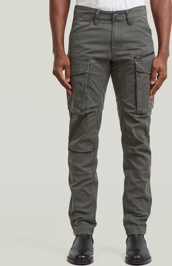 G-Star RAW Rovic Zip 3D Regular Tapered Broek Grijs Heren