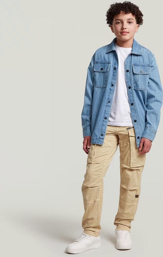 G-Star RAW Rovic Zip 3D Regular Tapered Broek voor jongens Beige jongens - Foto 5