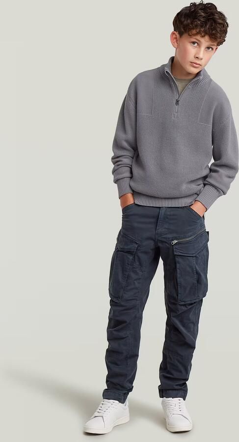 G-Star RAW Rovic Zip 3D Regular Tapered broek voor jongens Donkerblauw jongens - Foto 9