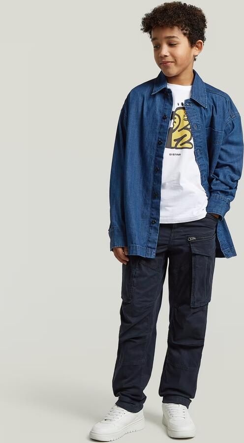 G-Star RAW Rovic Zip 3D Regular Tapered Broek voor jongens Donkerblauw jongens - Foto 5