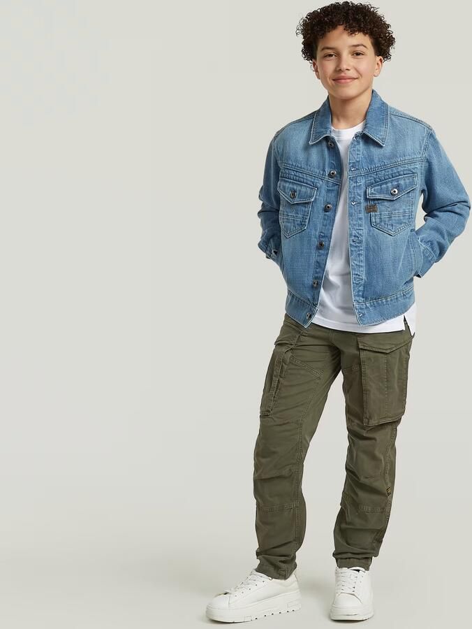 G-Star RAW Rovic Zip 3D Regular Tapered Broek voor jongens Groen jongens - Foto 4