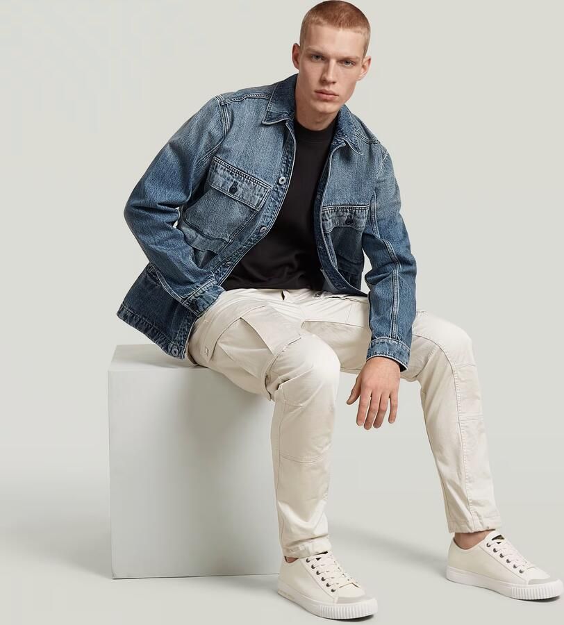 G-Star RAW Rovic Zip 3D Regular Tapered Broek Wit Heren - Foto 3