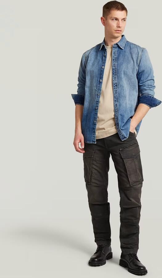 G-Star Raw regular tapered fit broek met cargozakken model 'Rovic' - Foto 6