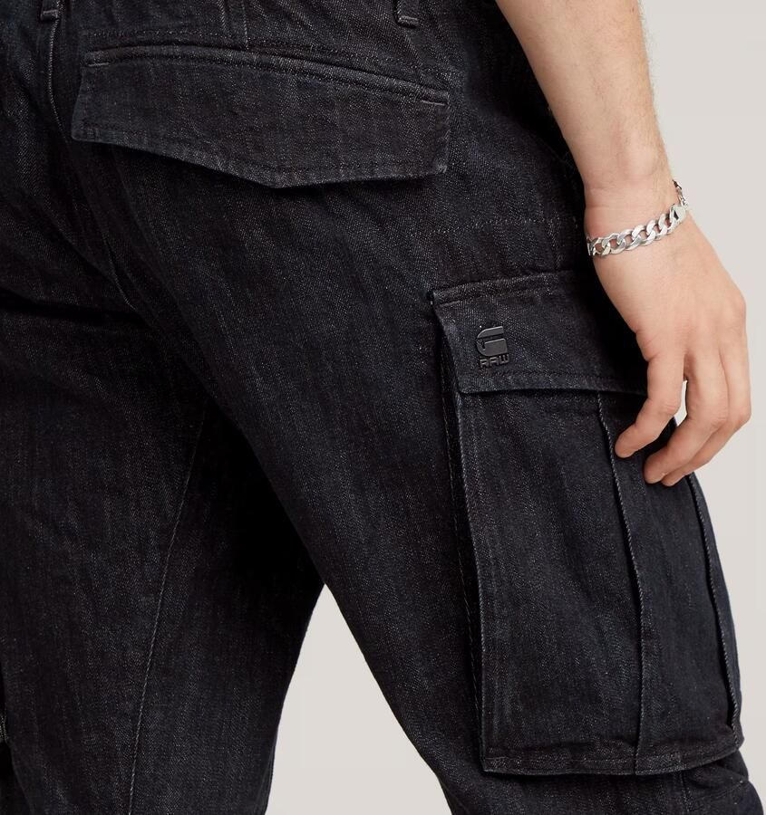 G-Star RAW Rovic Zip 3D Regular Tapered Denim Jeans Zwart Heren - Foto 4