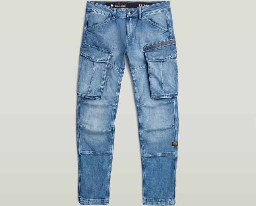 G-Star RAW Rovic Zip Regular Tapered Denim Midden blauw Heren - Foto 4