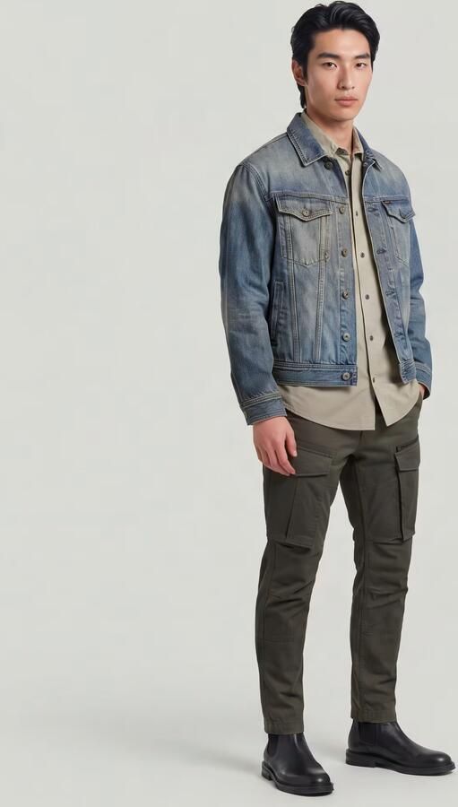 G-Star RAW Rovic Zip 3D Straight Tapered Pant Grijs Heren - Foto 13