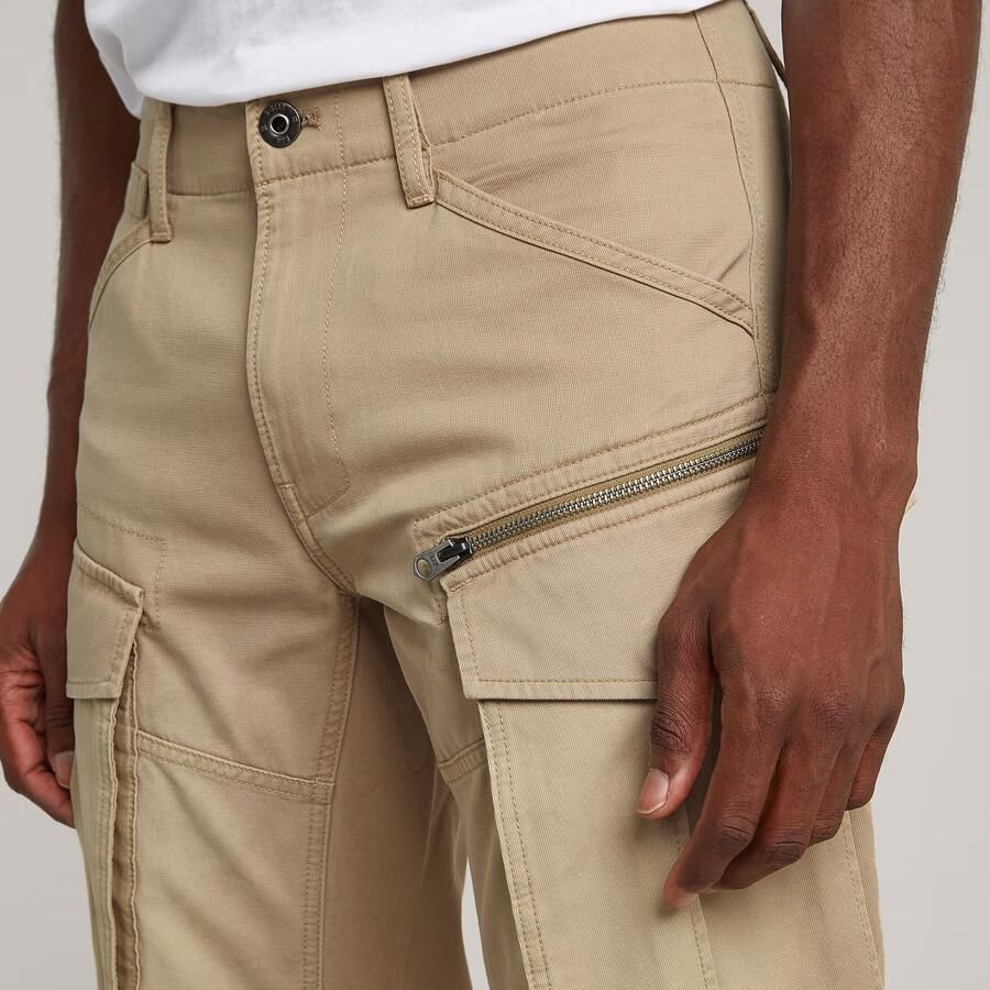 G-Star RAW Rovic Zip 3D Tapered Broek Beige Heren