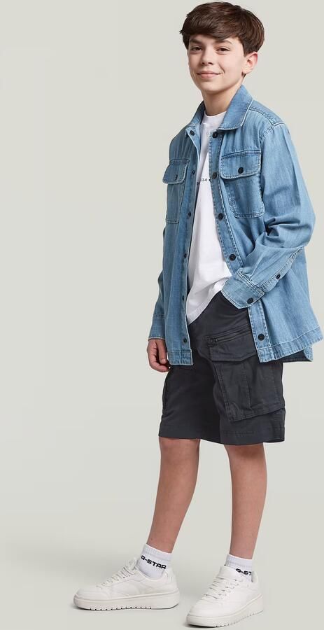 G-Star RAW Rovic Zip PM Short voor jongens Donkerblauw jongens - Foto 4