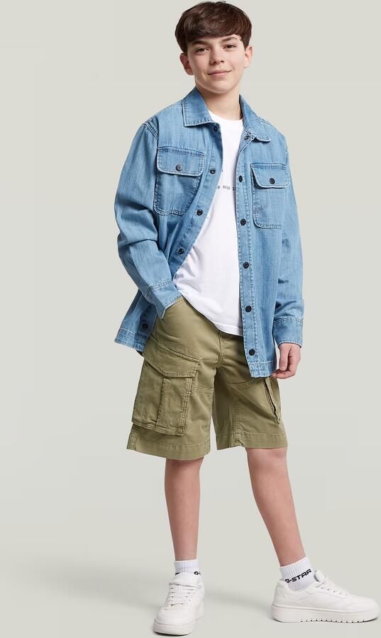 G-Star RAW Rovic Zip PM Short voor jongens Groen jongens - Foto 5