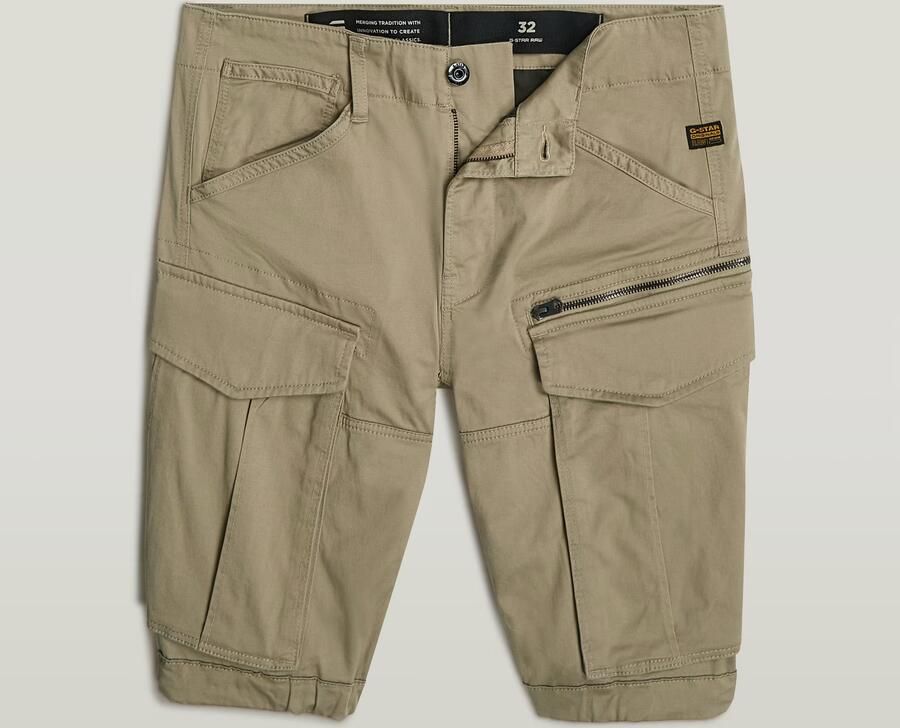 G-Star RAW Rovic Zip Regular Short Beige Heren - Foto 5