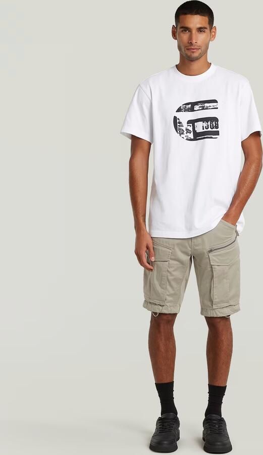 G-Star RAW Rovic Zip Regular Short Beige Heren - Foto 6