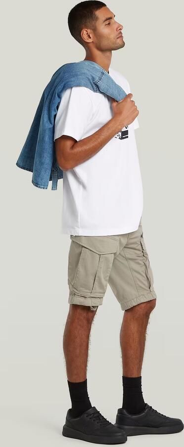 G-Star RAW Rovic Zip Regular Short Beige Heren - Foto 7
