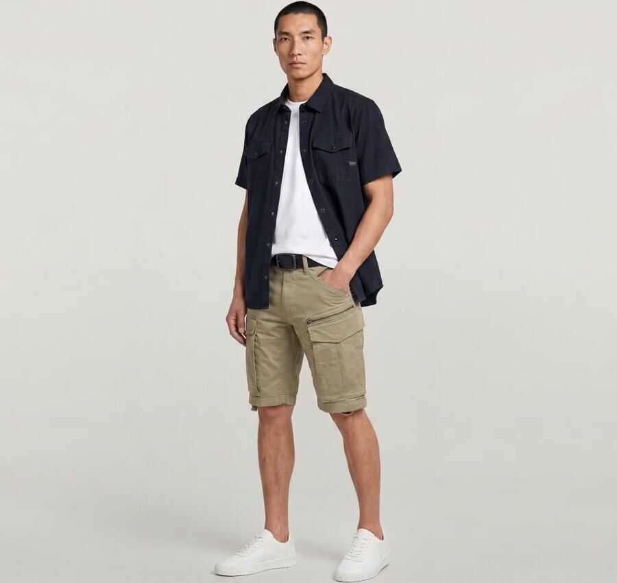 G-Star RAW Rovic Zip Regular Short Beige Heren - Foto 6