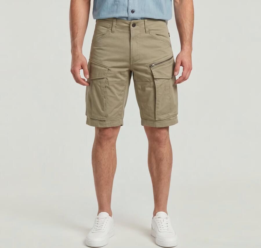 G-Star RAW Rovic Zip Regular Short Beige Heren - Foto 6
