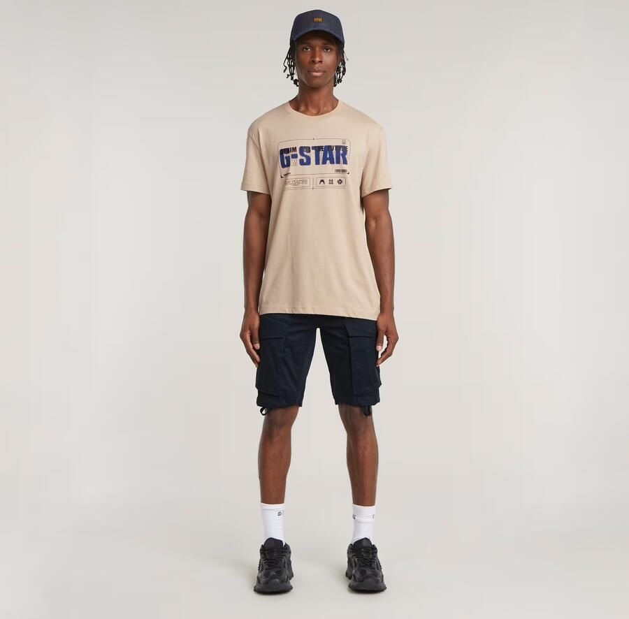 G-Star RAW Rovic Zip Regular Short Donkerblauw Heren - Foto 6