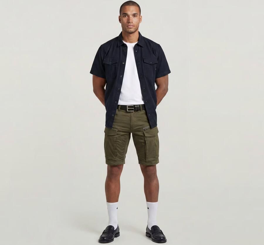 G-Star RAW Rovic Zip Regular Short Grijs Heren - Foto 7