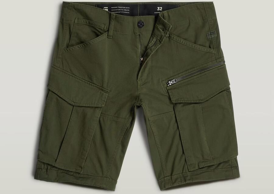 G-Star RAW Rovic Zip Regular Short Groen Heren - Foto 6