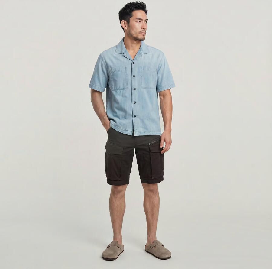 G-Star RAW Rovic Zip Regular Short Zwart Heren - Foto 7
