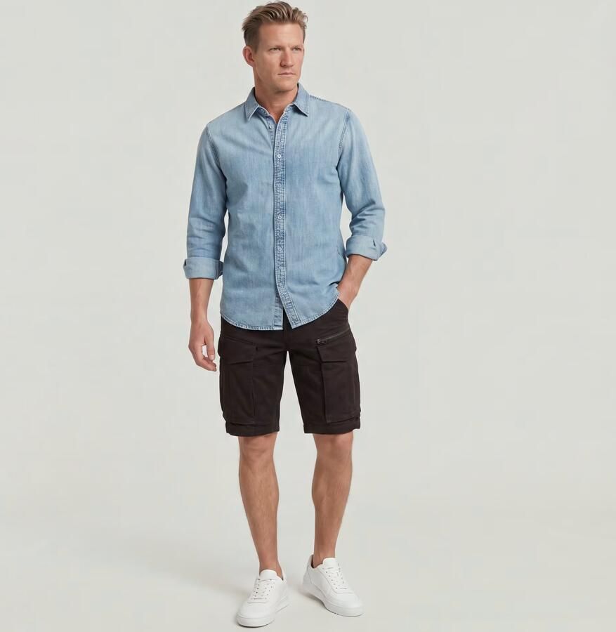 G-Star RAW Rovic Zip Regular Short Zwart Heren - Foto 6