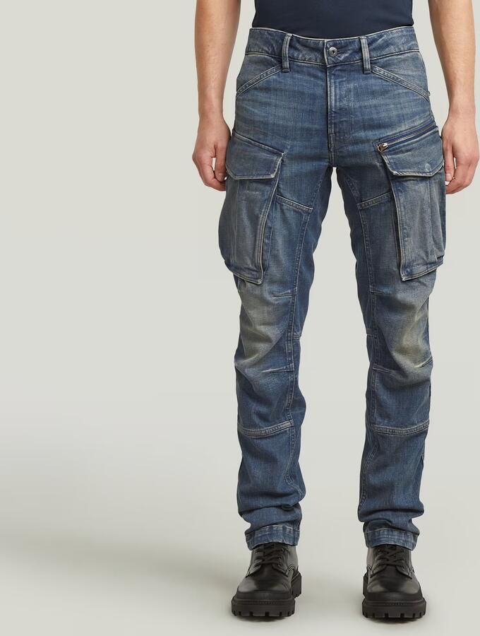 G-Star RAW Rovic Zip Regular Tapered Jeans Donkerblauw Heren