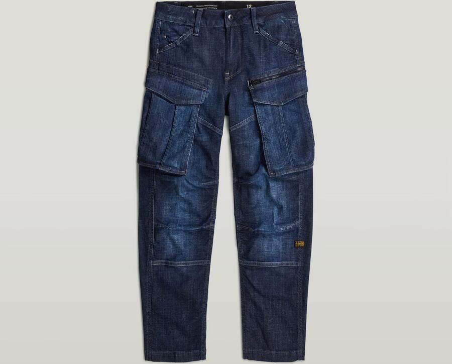 G-Star RAW Rovic Zip Regular Tapered Jeans voor jongens Donkerblauw jongens - Foto 3