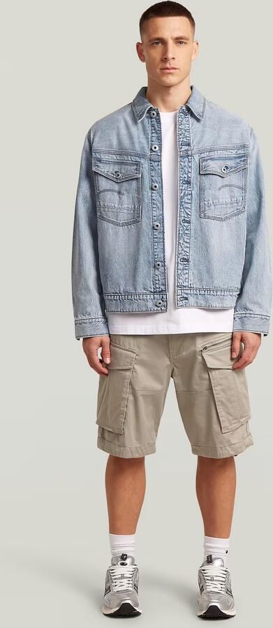 G-Star RAW Rovic Zip Relaxed Short Beige Heren - Foto 7