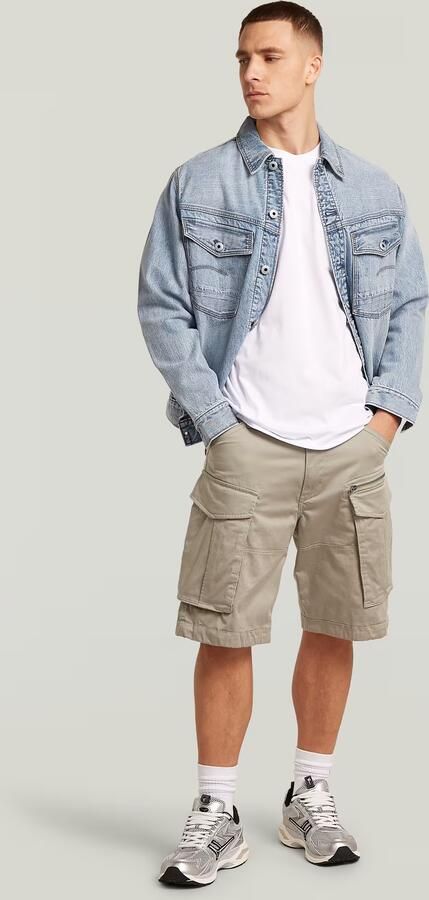 G-Star RAW Rovic Zip Relaxed Short Beige Heren - Foto 6