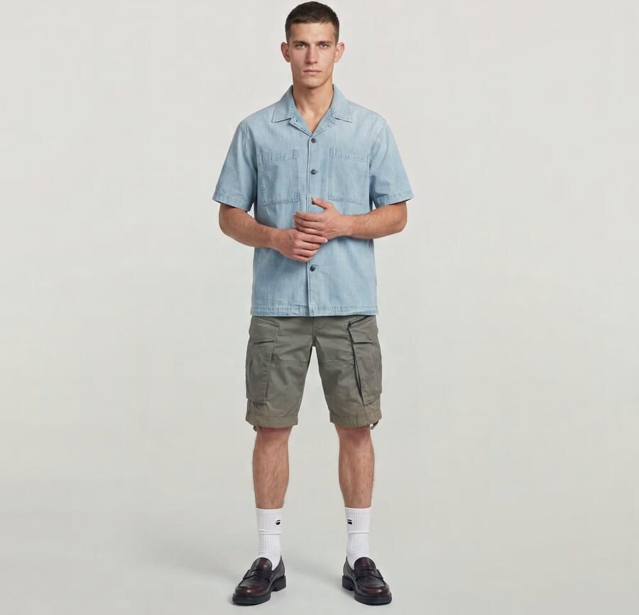 G-Star Raw Korte regular fit cargobroek met ritszak model 'ROVIC' - Foto 8