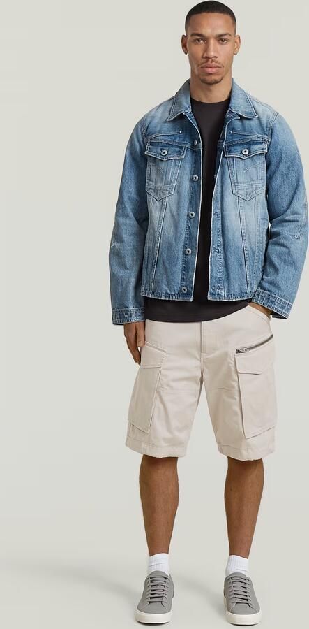 G-Star RAW Rovic Zip Relaxed Short Wit Heren - Foto 5