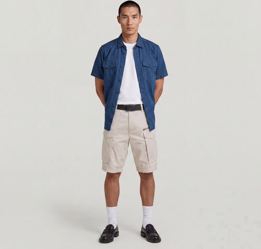 G-Star RAW Rovic Zip Relaxed Short Wit Heren - Foto 6