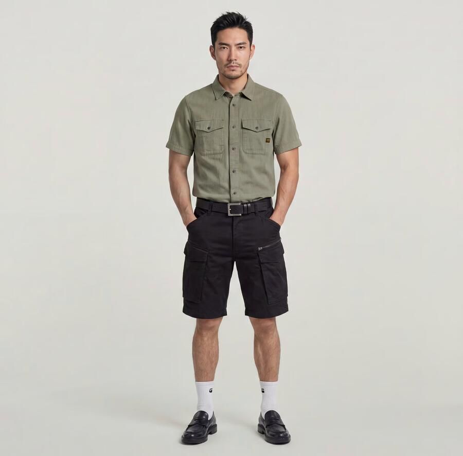 G-Star Raw Korte regular fit cargobroek met ritszak model 'ROVIC' - Foto 8