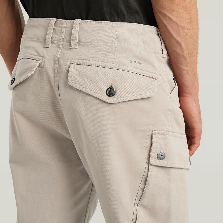 G-Star RAW Roxic Zip Straight Tapered Broek Beige Heren - Foto 5